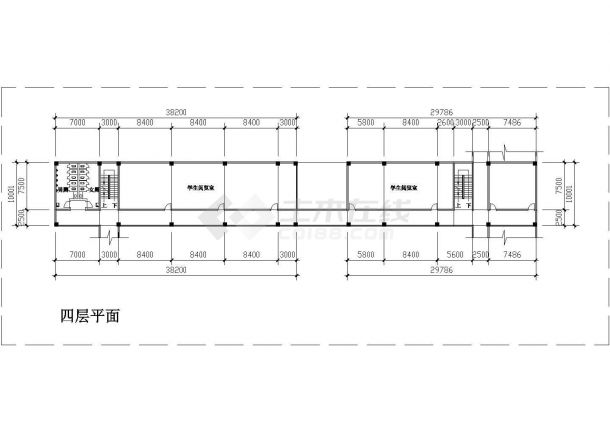 沧州市某试验学校的教学楼+办公楼等建筑设计CAD图纸-图一