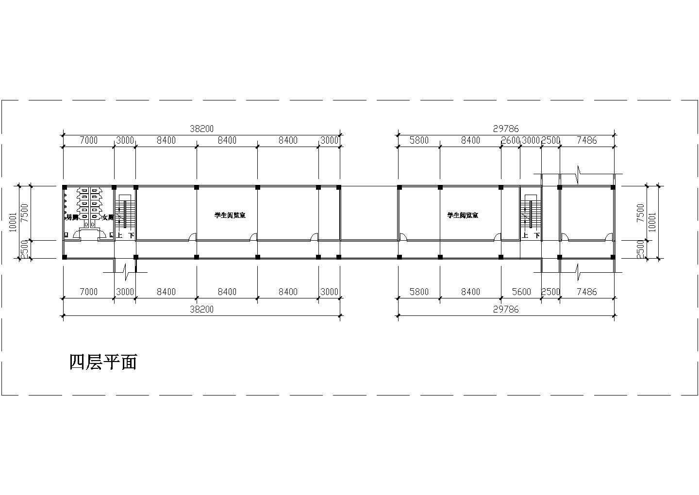 沧州市某试验学校的教学楼+办公楼等建筑设计CAD图纸