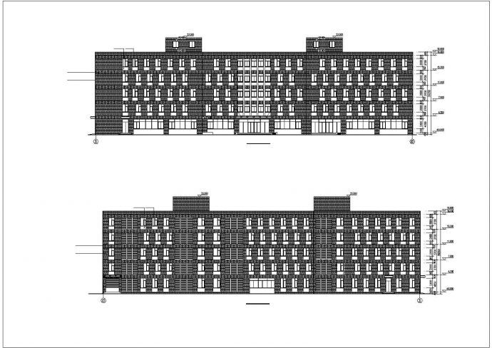 东莞市某工厂2500平米五层框架结构加工车间建筑设计CAD图纸_图1