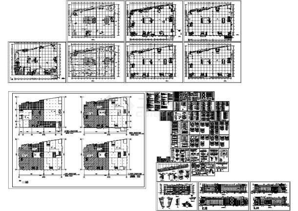 【南京】某地大型建材商场商铺全套CAD建筑施工图纸-图一