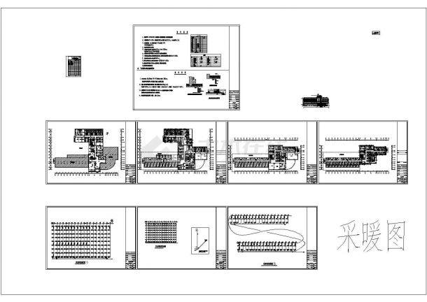 [沈阳]小型酒店散热器采暖设计施工图纸-图二