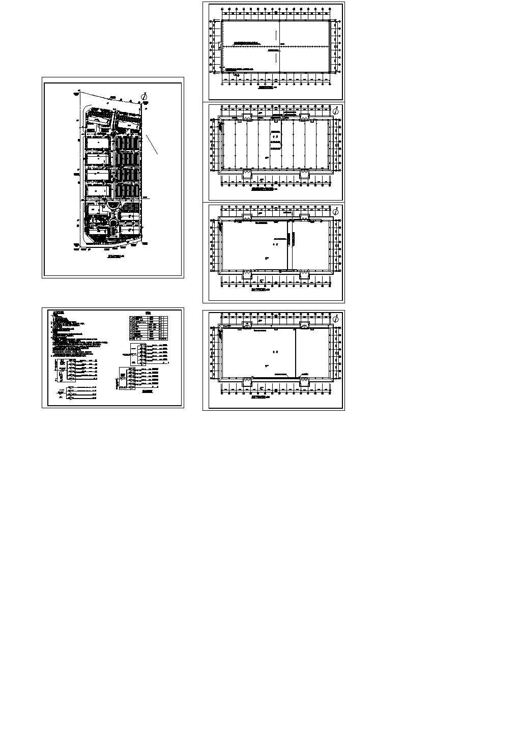 北方某粮食仓库全套电气设计cad平面施工图(含电气总平面图)