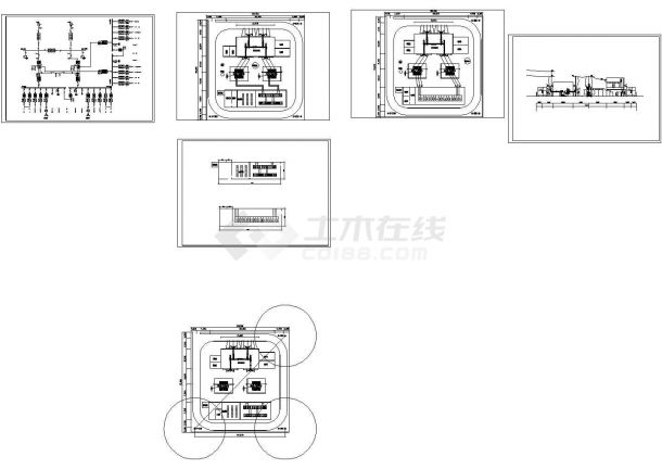 北方某110KV变电站cad全套电气施工图(含系统图)-图一