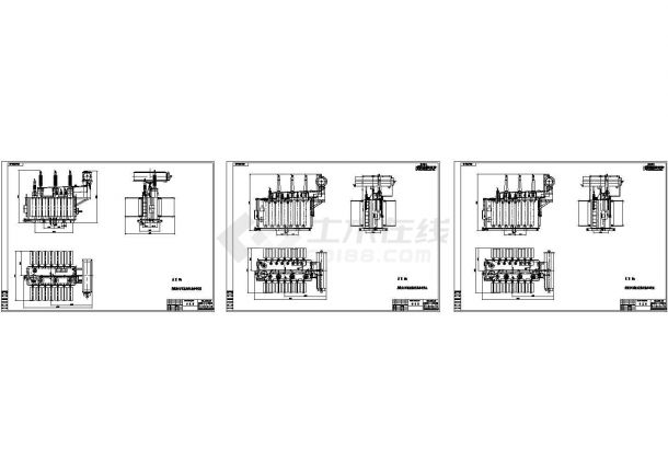 常用变压器尺寸参考DWG文件-图一