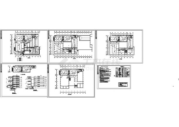 抚顺某高级中学3层图书馆消防系统设计CAD施工图-图二