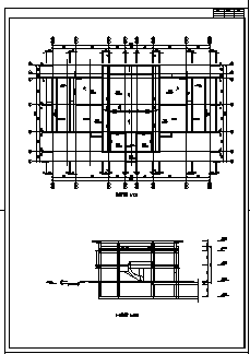 某二十一层会所建筑施工cad图(带地下室设计，共十二张)-图一