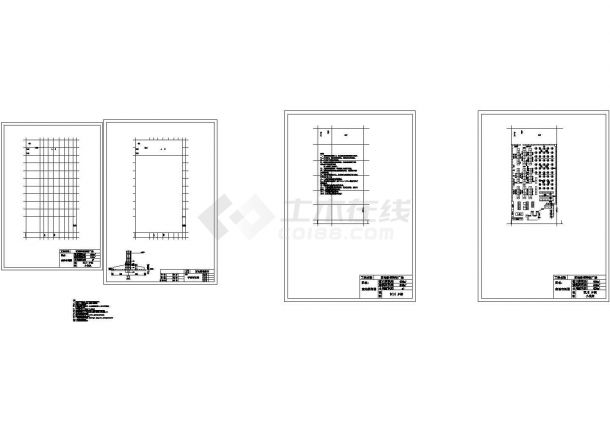 669平米购物广场布局图（CAD，5张图纸）-图二