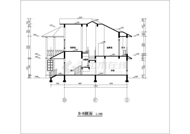 395平米2层框混结构独立别墅全套建筑CAD设计图纸（含效果图）-图一