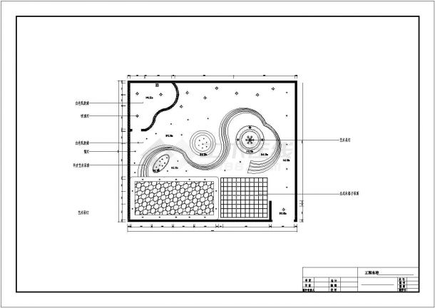南京中路某高档咖啡厅装修工程施工设计CAD图纸-图一