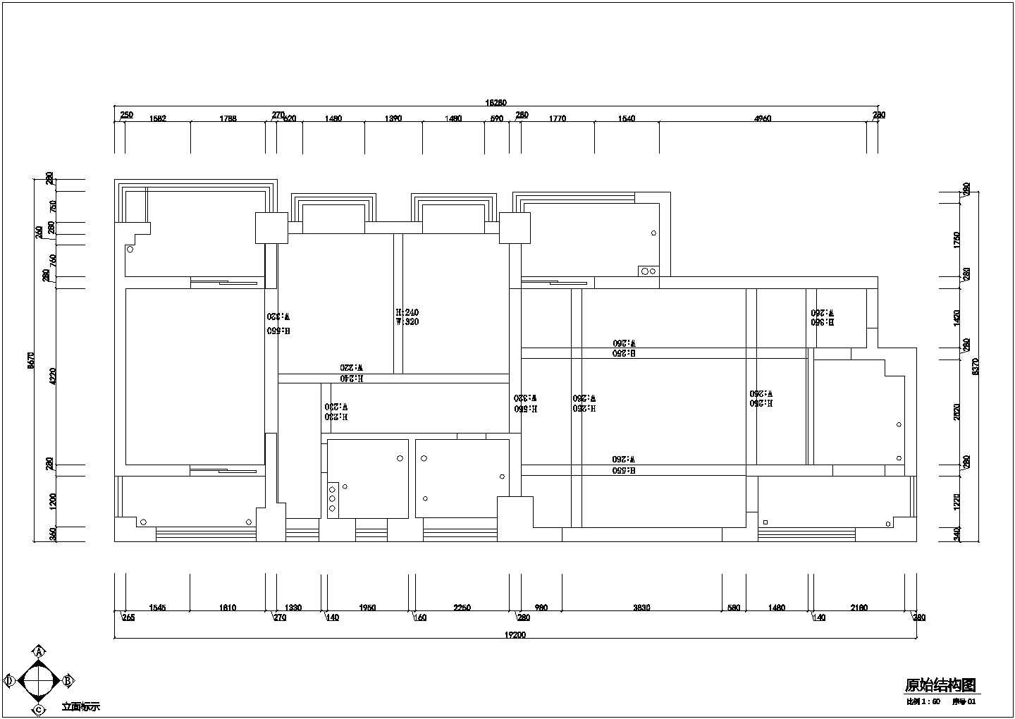 南海路海创大厦整体施工设计CAD图纸