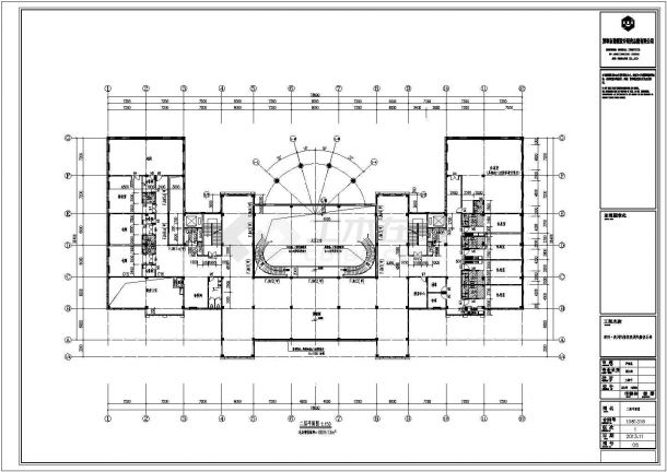某三层欧式风情俱乐部会所建筑设计cad施工图-图二