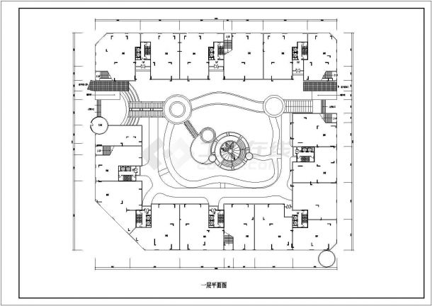 万科润园高层住宅小区户型平面设计CAD图纸-图二