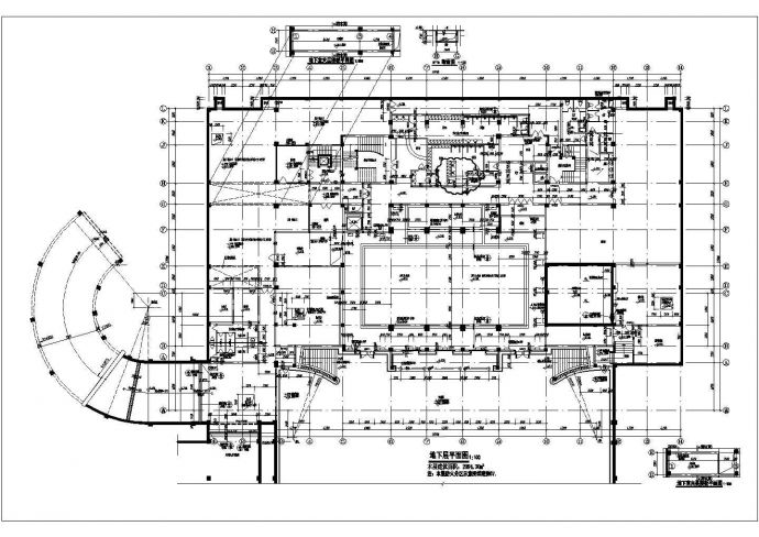 某二层高级会所建筑设计cad施工图_图1