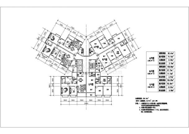 【最新】某高档小区全套平面设计方案CAD图纸-图二