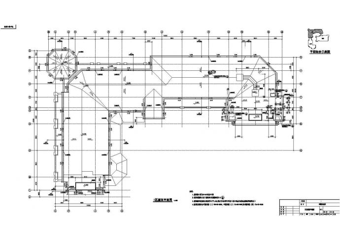 某欧式风格两层会所建筑设计cad施工图_图1