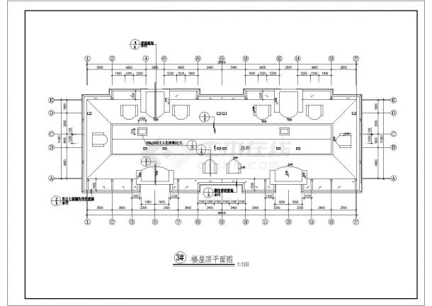 辽宁省某市区高档办公室装修设计CAD图纸-图二