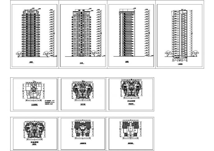 某航运新村高层住宅区规划及单体设计方案图_图1