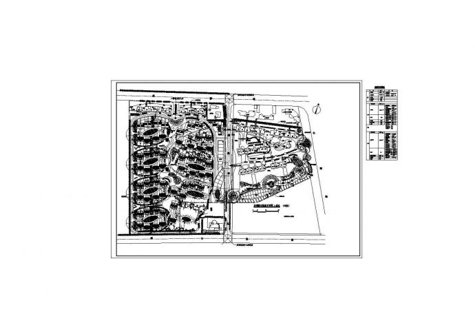 [上海]某10万平米住宅规划设计总平面施工图纸_图1