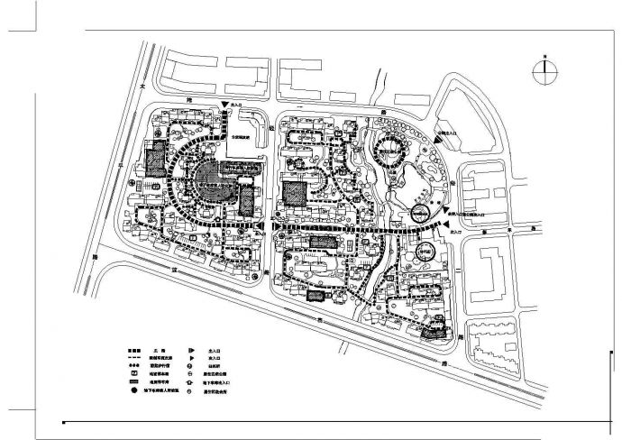 [温州]某居住区规划设计施工图_图1