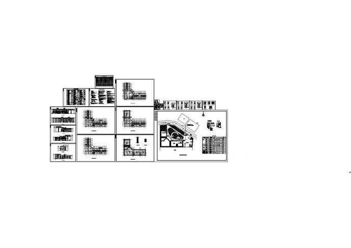 某四层框架结构宾馆设计cad全套建筑施工图纸（含设计说明）_图1