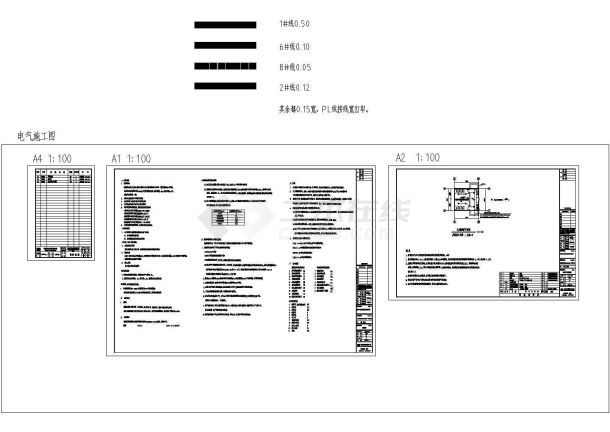 厂房设计_湖北金属加工厂房综合楼扩建电气施工图-图一