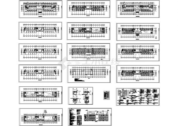 办公楼设计_【河南】五层办公楼cad建筑施工图纸-图一