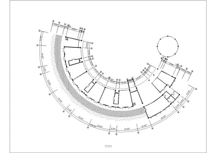 办公楼设计_南阳市某私立幼儿园4层框架结构教学办公楼平立面设计CAD图纸_图1