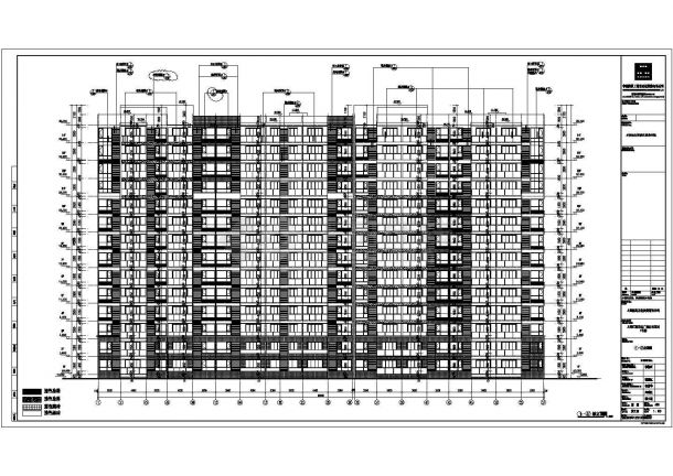 某小区多栋住宅楼建筑设计CAD图-图一