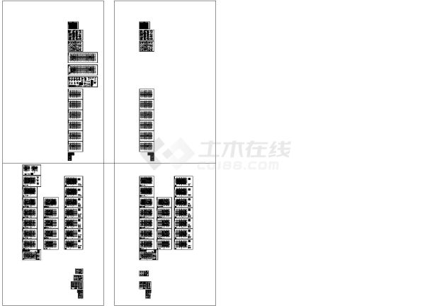 某广场2栋18层框剪结构商业写字楼结构施工图-图二