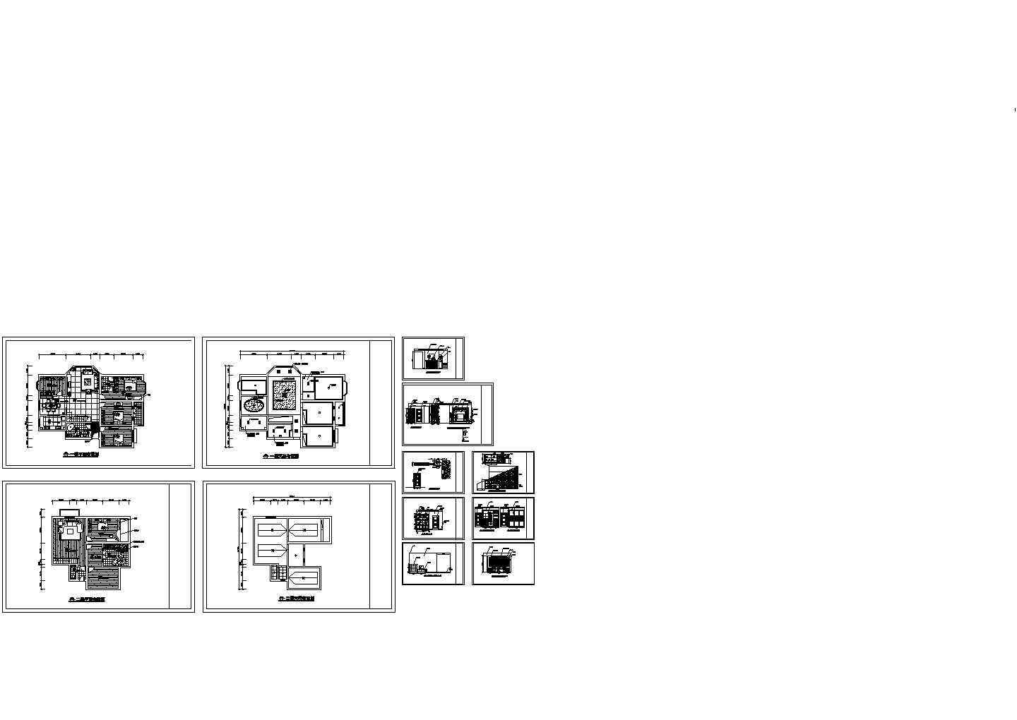 【上海】某小区住宅楼家装室内设计方案cad平立面施工图