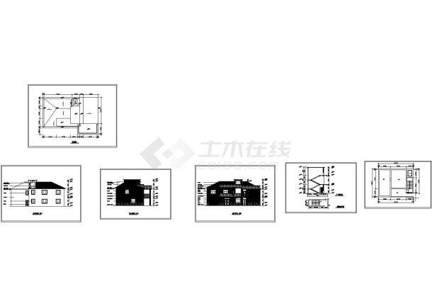 某地农村住宅旧房改造建筑设计CAD全套图纸-图一