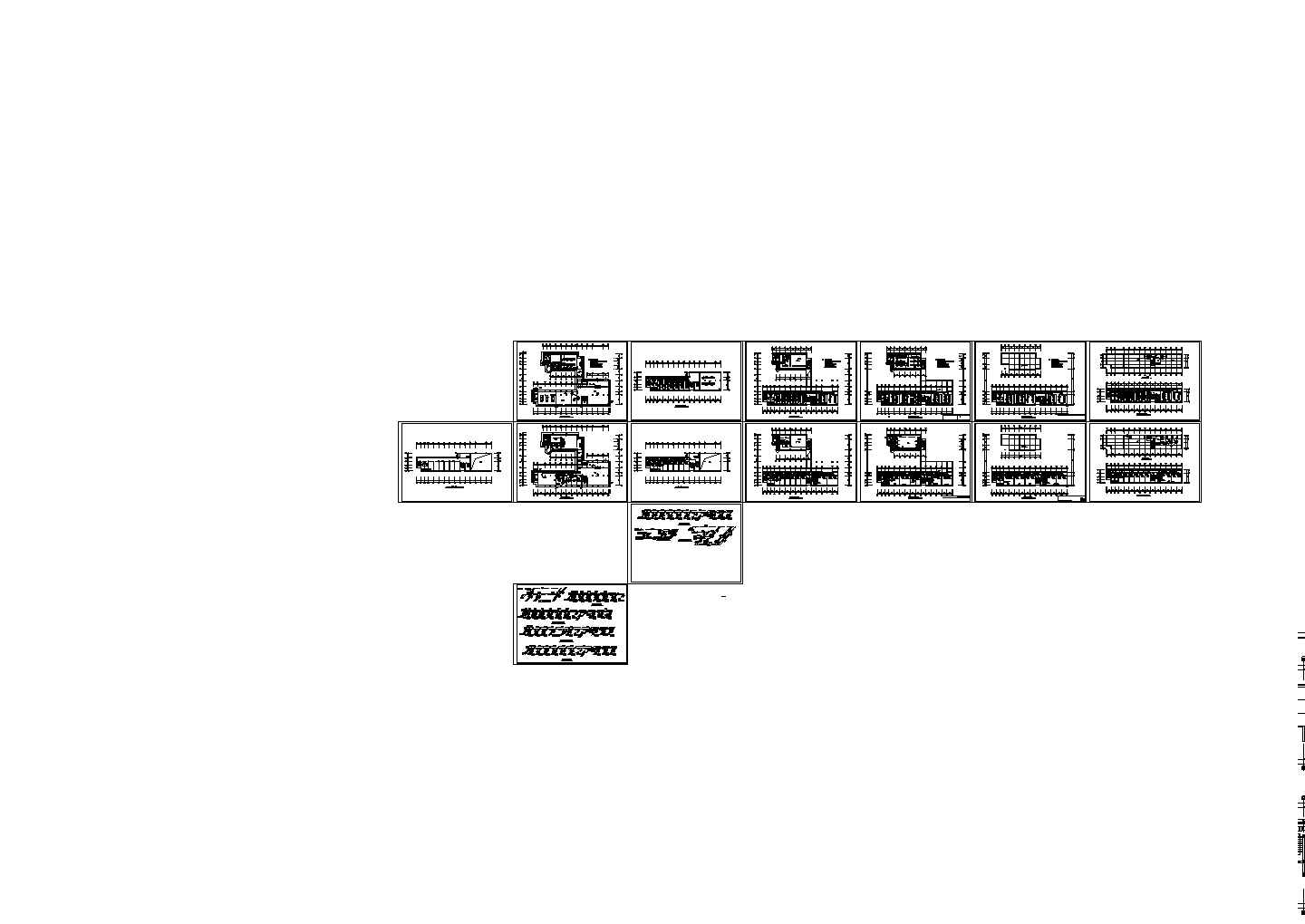 5层办公写字楼cad空调设计施工图