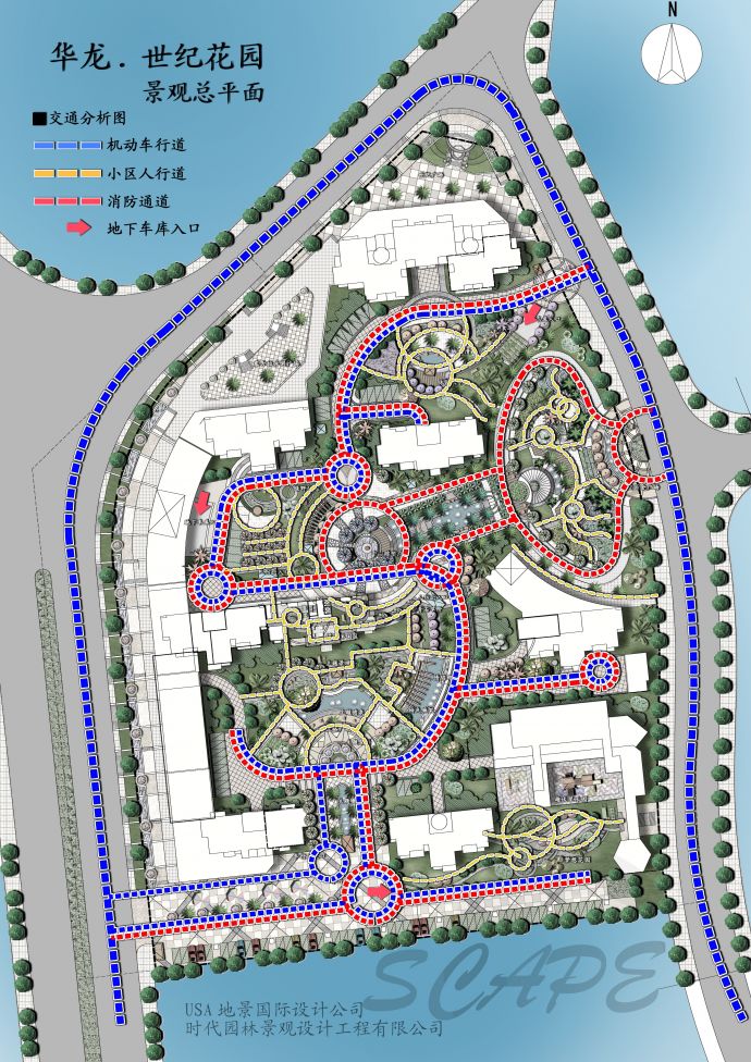 [沙县]居住区景观设计方案图_图1