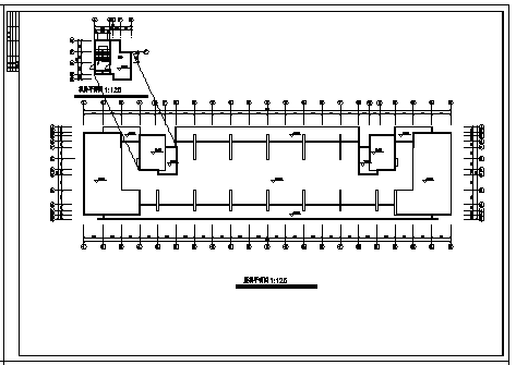 九层单身公寓楼建筑施工cad图（带阁楼设计，共十二张）-图一