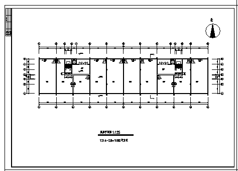 九层单身公寓楼建筑施工cad图（带阁楼设计，共十二张）-图二