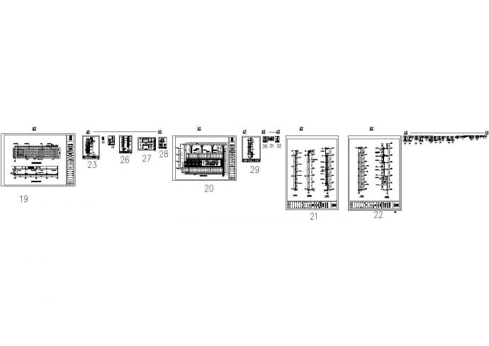某一线城市沃尔玛广场设计cad整套建筑施工图纸（含设计说明）_图1