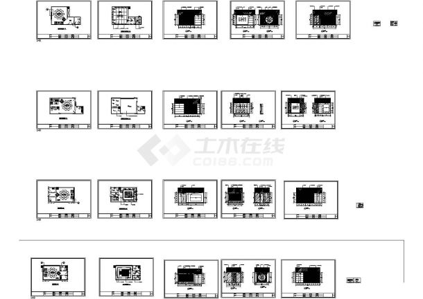 [中餐厅]重庆某四星级饭店中餐厅施工图（含效果）（CAD+JPG）-图二