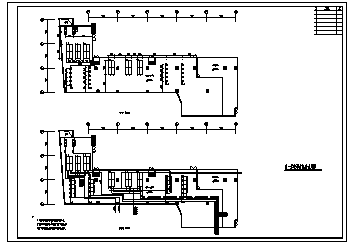 综合楼暖通空调设计_某市六层带负二层综合楼暖通空调施工cad图纸-图一