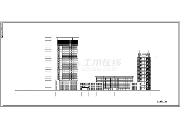 【上海】某大型商场全套CAD规划设计方案图纸-图一