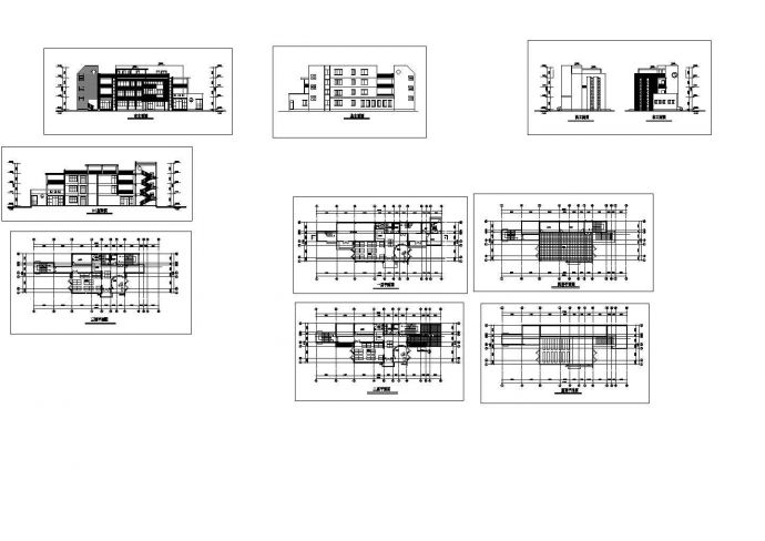 某四层框架结构小型幼儿园设计cad建筑方案图（甲级院设计）_图1