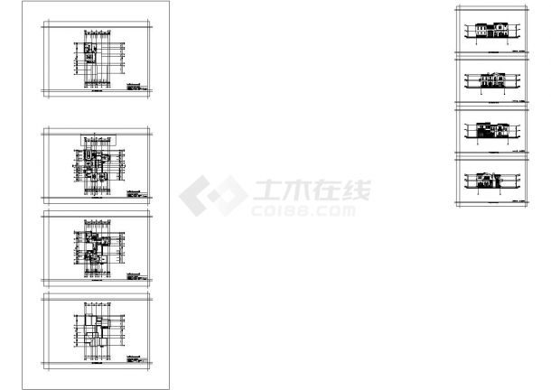 [广州]两层花园式住宅建筑设计施工图（含效果图）-图二