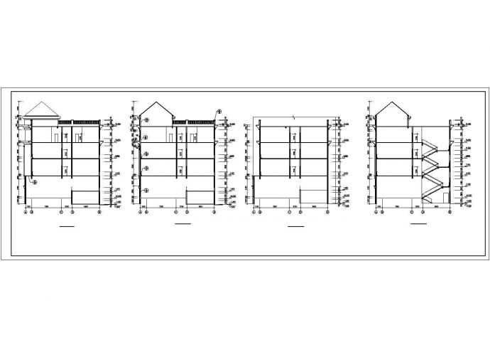 2804平米6层框架结构宾馆建筑设计CAD施工图_图1