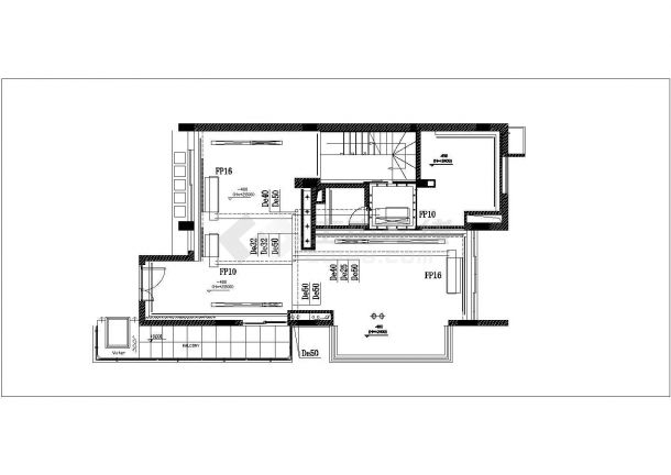 400平米3层高档别墅全套空调及通风系统设计CAD图纸-图一