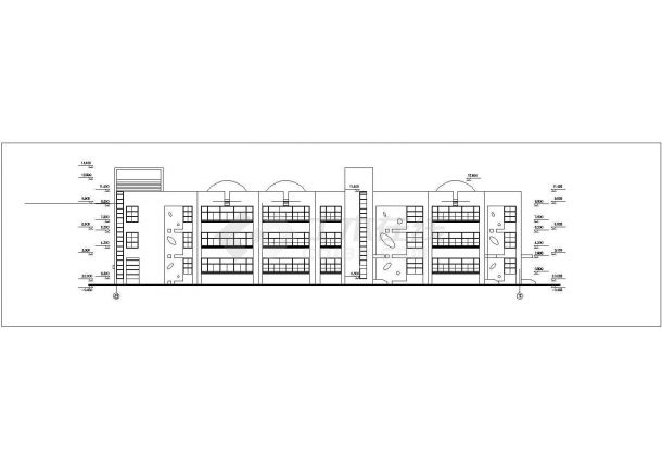 杭州市某社区幼儿园三层砖混结构教学楼建筑设计CAD图纸-图一