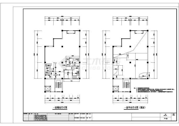 某宾馆餐厅内装修设计cad施工图-图一