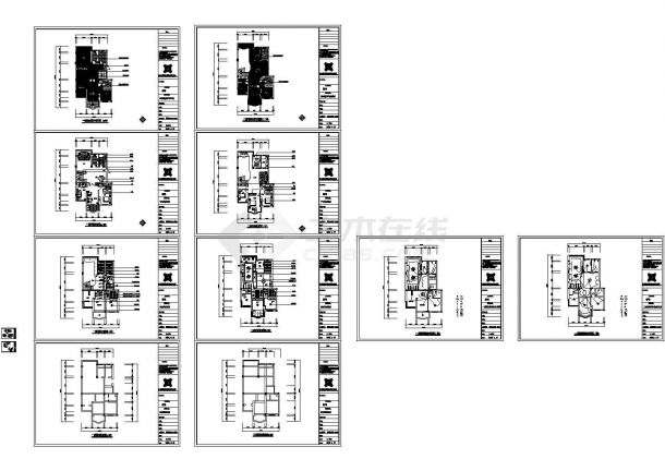 丽都名邸小区住宅楼建筑设计施工CAD全套图纸-图一