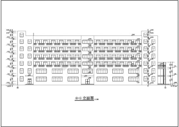 某学校宿舍楼CAD设计大样图纸-图二