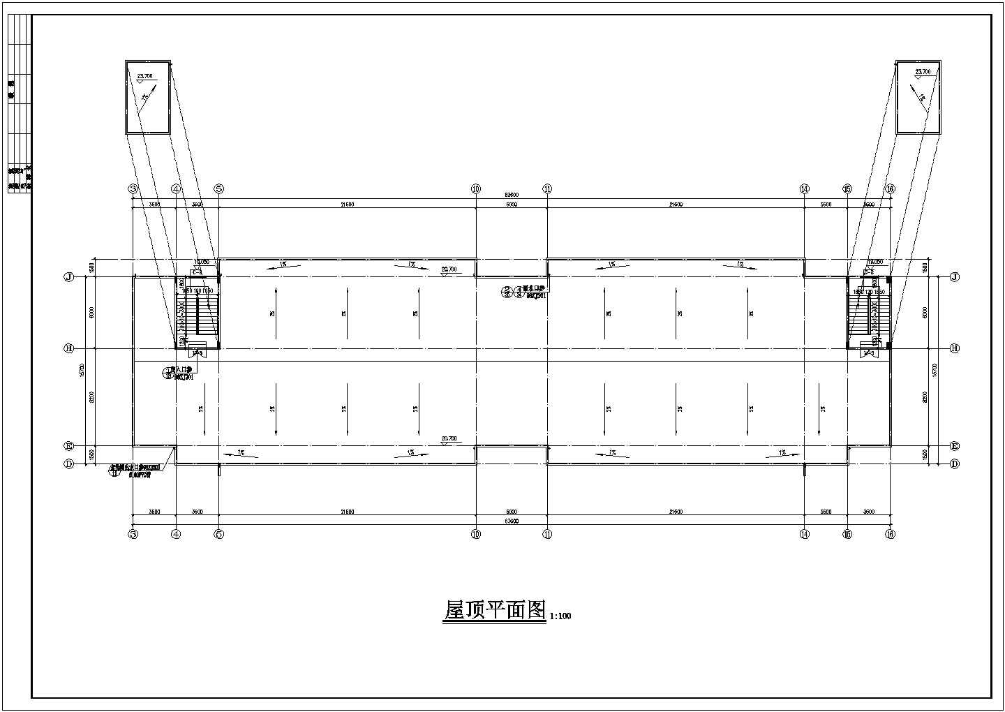 某学校宿舍楼CAD设计大样图纸