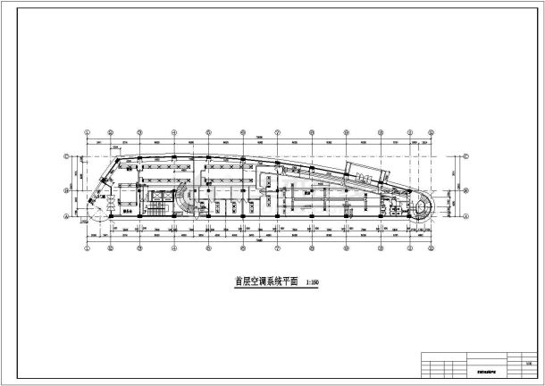 厦门某商业街6500平米五层商务酒店全套空调系统设计CAD图纸-图二