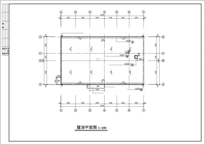 成都市某公司680平米2层砖混结构办公楼全套建筑设计CAD图纸_图1
